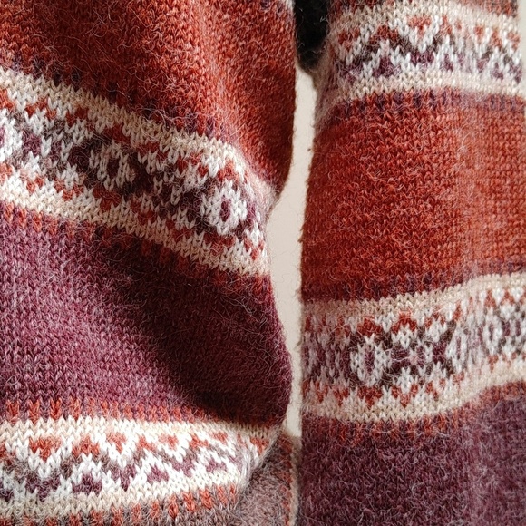 Vintage Razzle Dazzle Cardigan Sweater in Autumn Colors - Picture 8 of 15